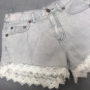 Free People Denim Shorts